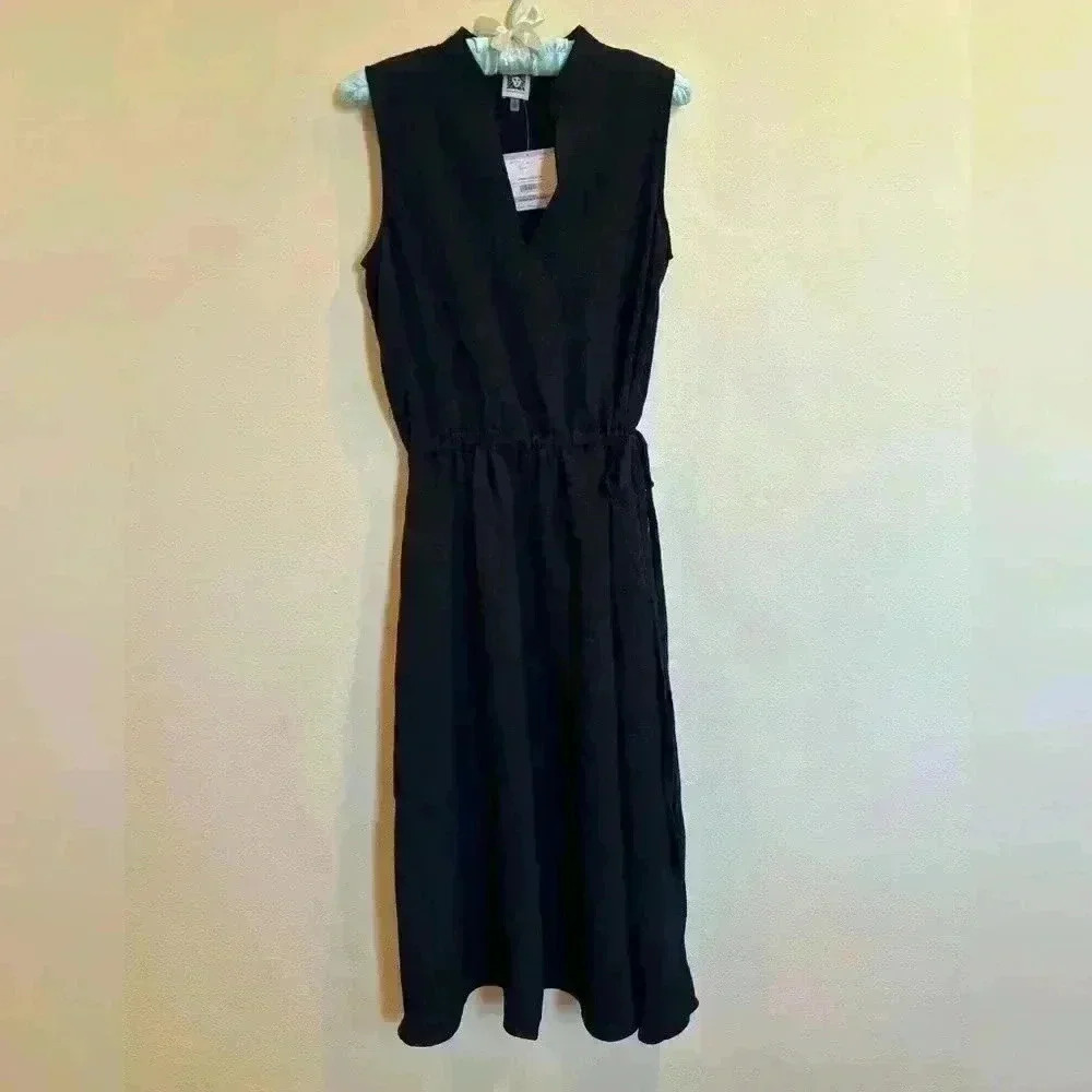 Anne Klein sz 6 navy blue dress